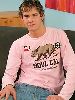 Skinny boy Luke shows off his tight ass.