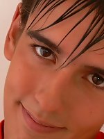Hot British twink poses naked giving some great close-ups of his firm ass and hairy cock