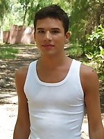 Lost twink riding up the dirt road